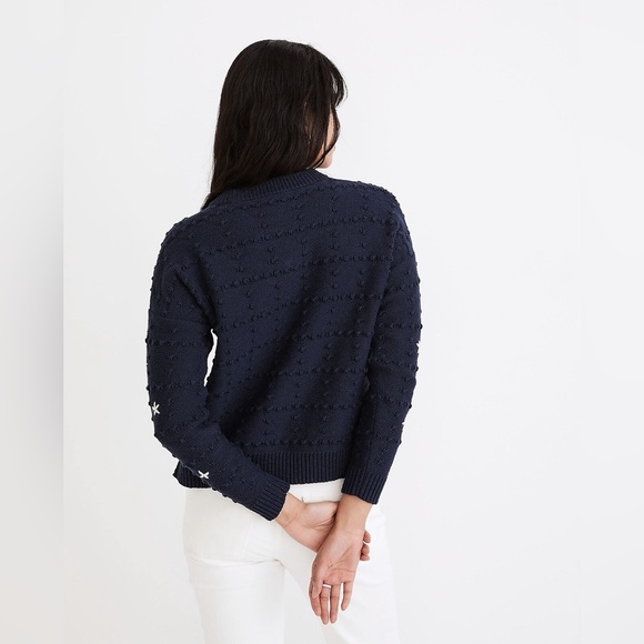 NWT! Madewell Embroidered Sandlin Pullover Sweater XS - Picture 4 of 10